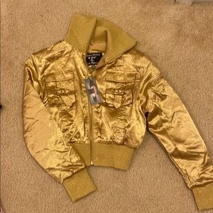 gold jacket